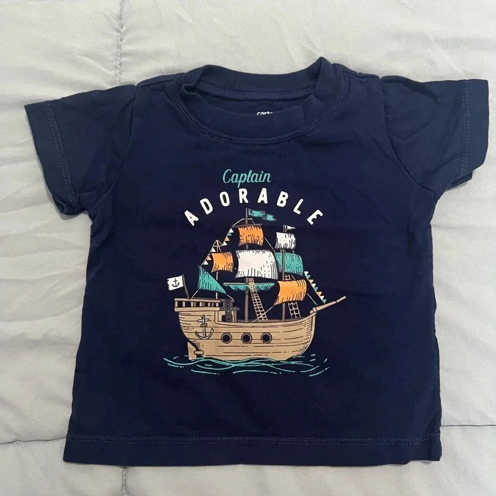 Carter's Captain Adorable Tee Shirt & Shorts Set - Picture 4 of 8